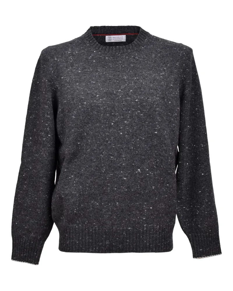 Brunello Cucinelli Melierter Pullover - Grau Grau