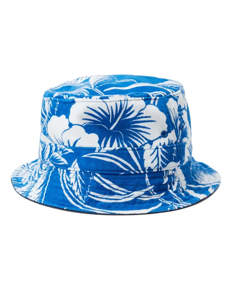 Ralph Lauren Hut mit Blumenstickerei - Blau Blau