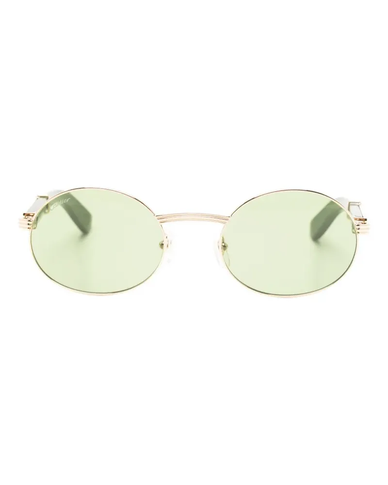 Cartier oval-frame sunglasses - Gold Gold