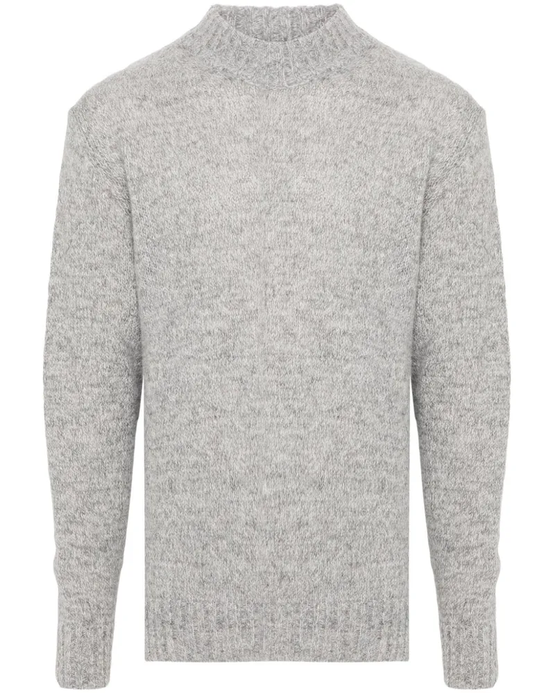 LARDINI Melierter Pullover Grau