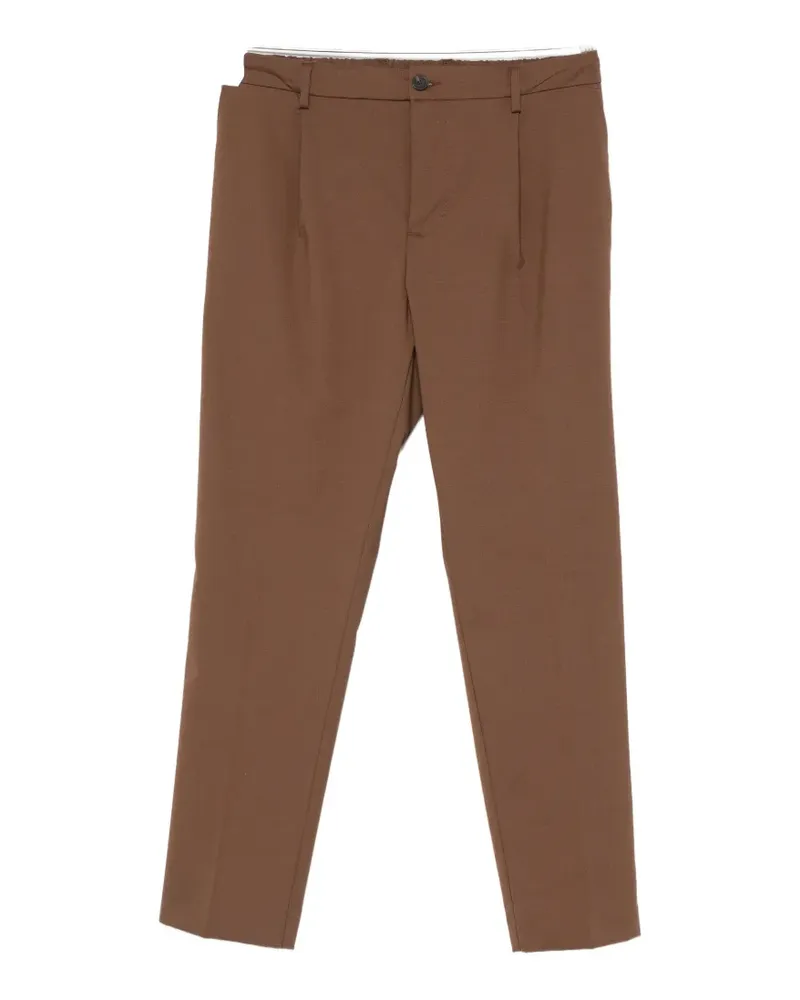 Entre Amis Reno belt-loops trousers - Braun Braun