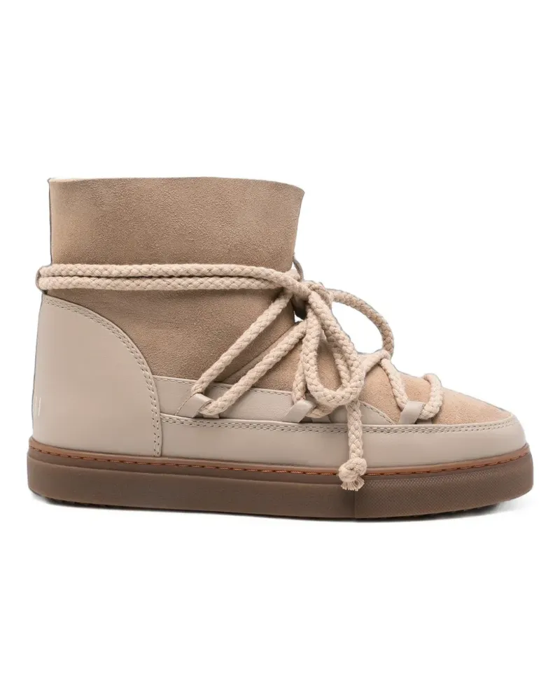 INUIKII Schnürstiefel aus Wildleder - Nude Nude