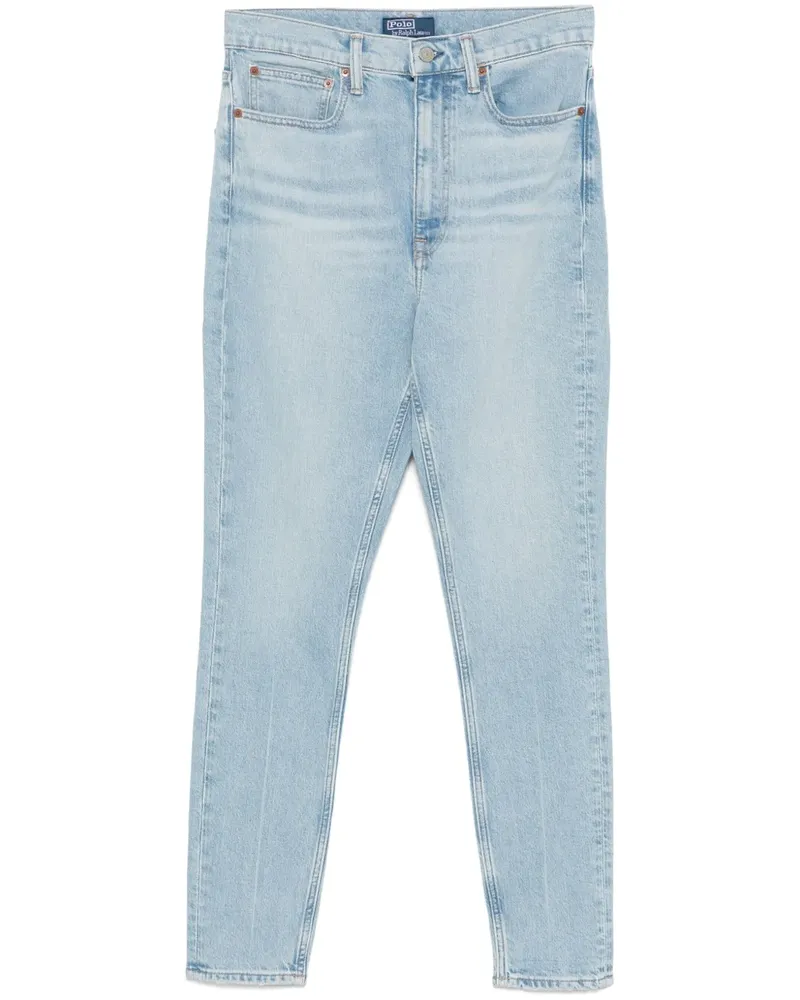 Ralph Lauren Skinny-Jeans mit hohem Bund - Blau Blau