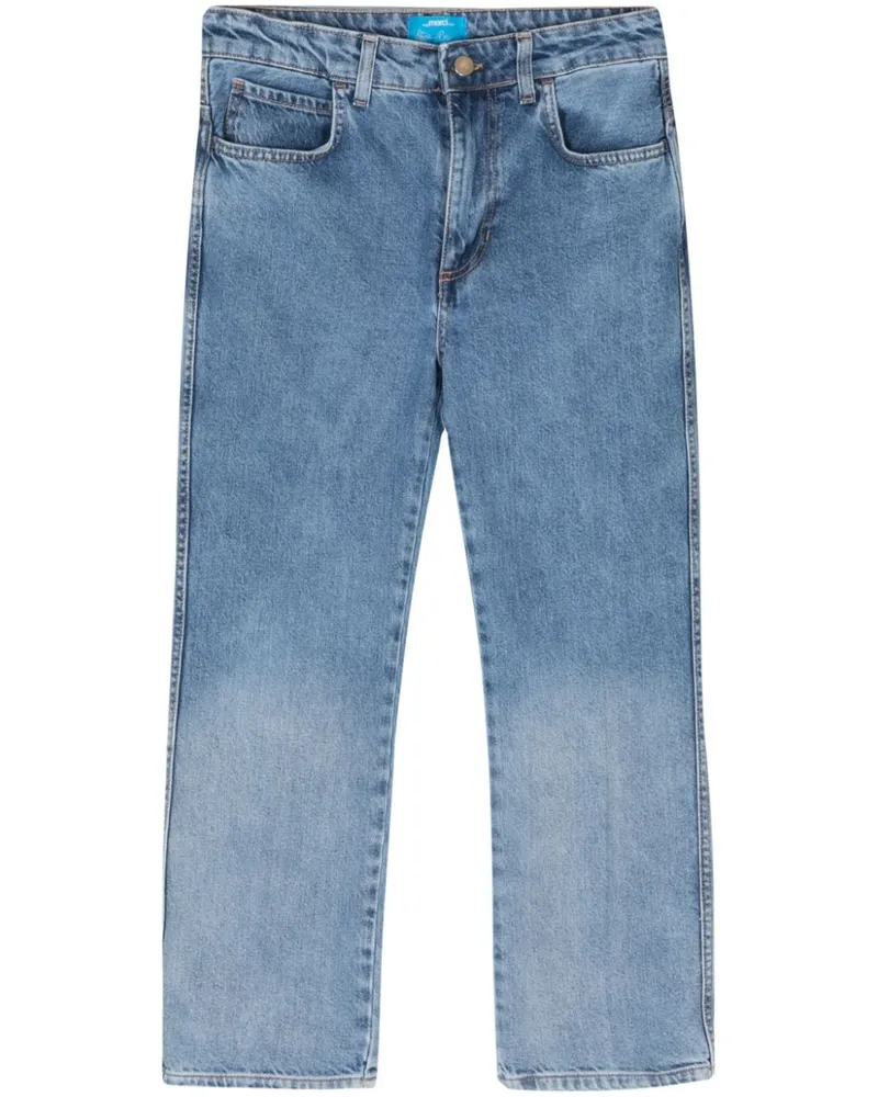 ..,merci Halbhohe Cropped-Jeans Blau