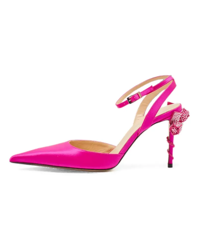 Mach & Mach Wonder Tulip ankle-strap heeled pumps - Rosa Rosa