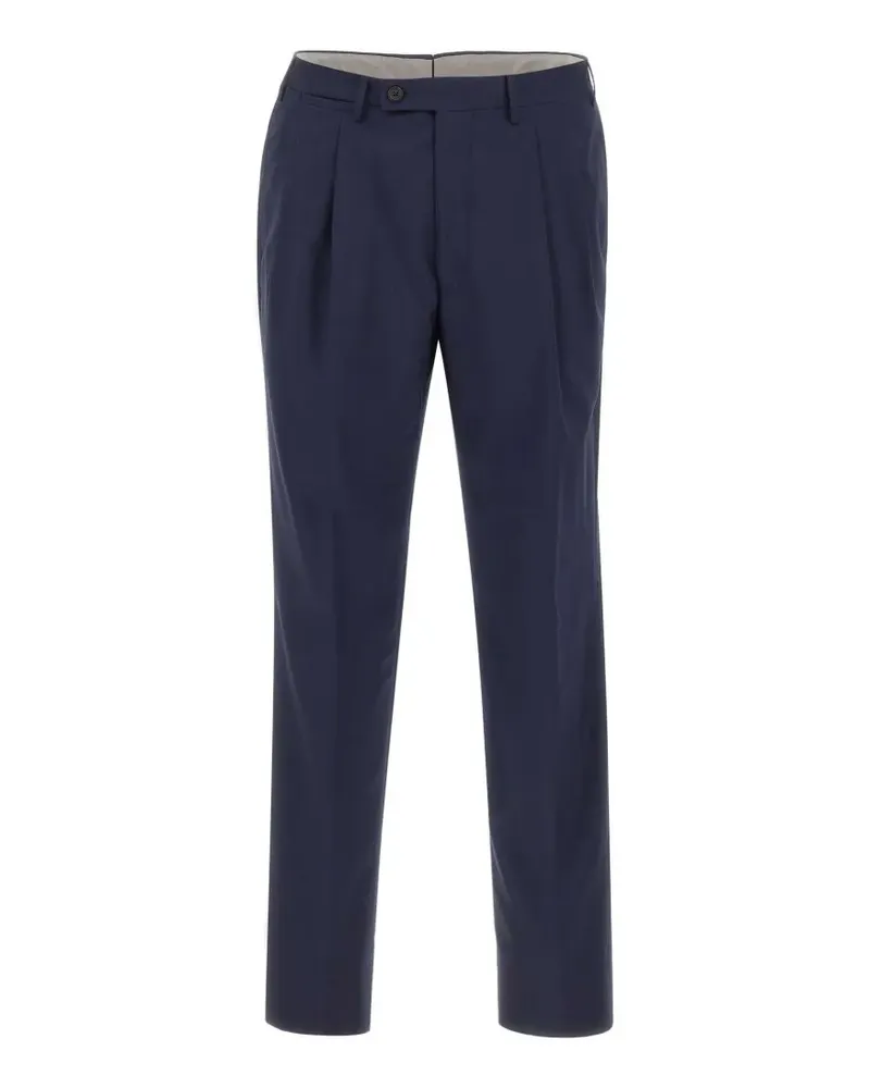 Corneliani pleated-front trousers - Blau Blau