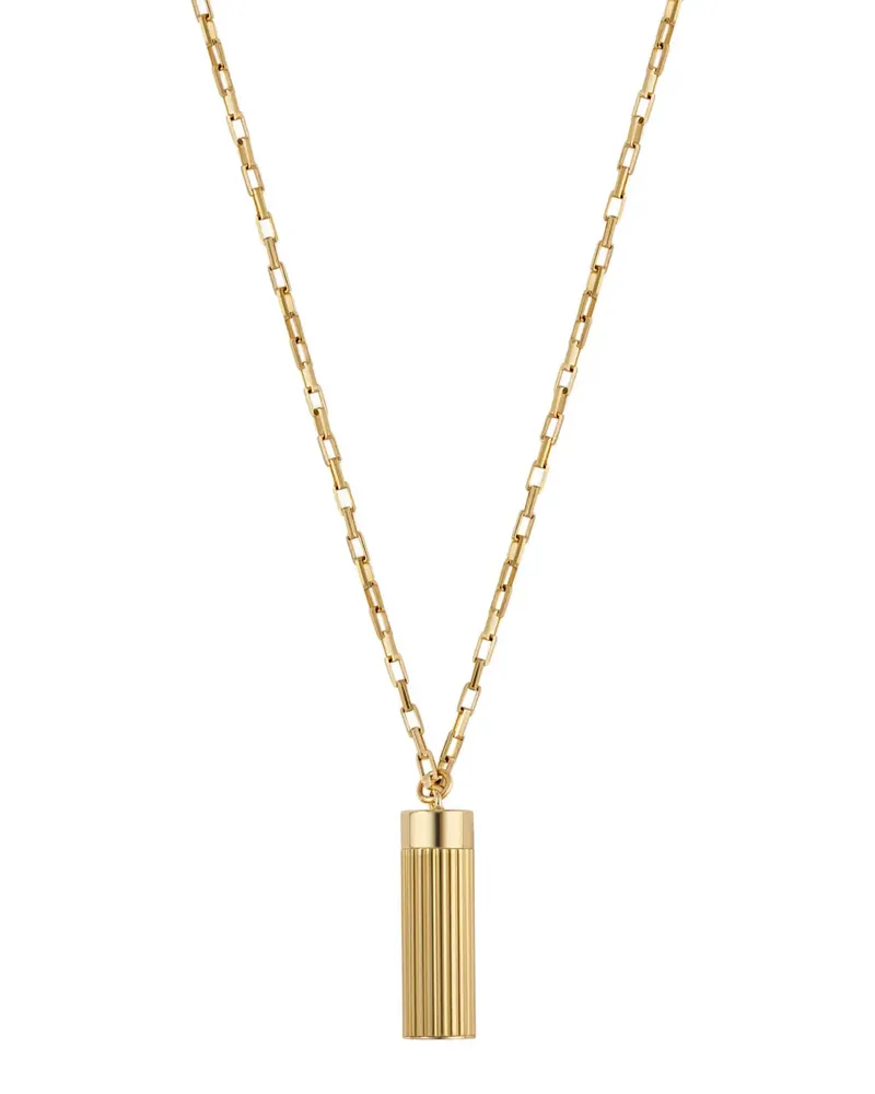 IVI Collection ribbed-pendant necklace - Gold Gold