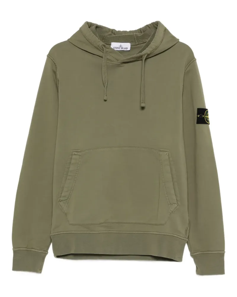 Stone Island pouch pocket hooded sweatshirt - Grün Grün