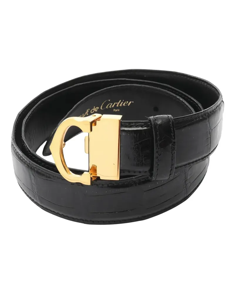 Cartier Gürtel mit Prägung - Schwarz Schwarz