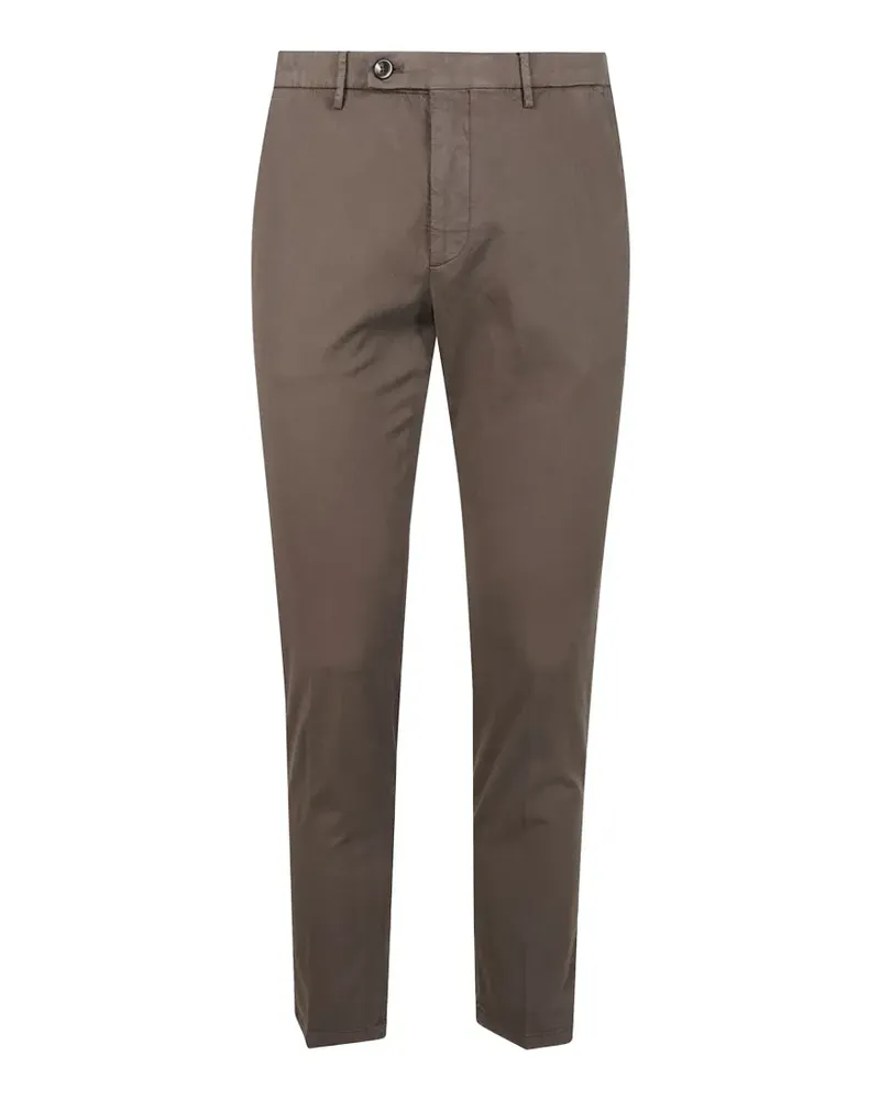 MICHAEL COAL belt-loops trousers - Braun Braun