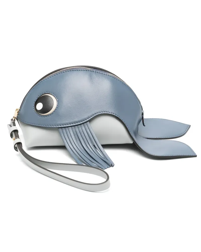 Fendi Clutch in Fischform - Blau Blau
