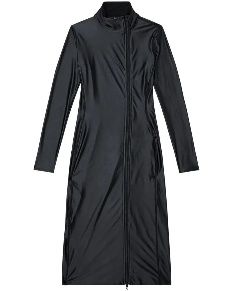 Diesel D-Silver Midikleid - Schwarz Schwarz