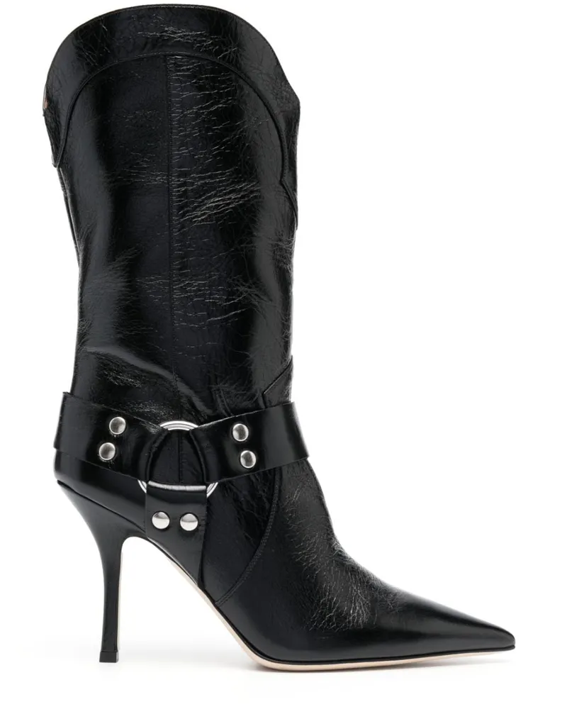 Paris Texas Stiefel mit spitzer Kappe - Schwarz Schwarz