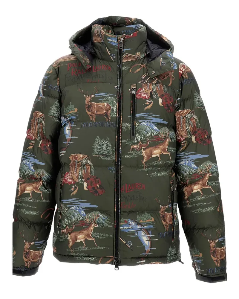 Ralph Lauren Steppjacke mit Print - Grün Grün
