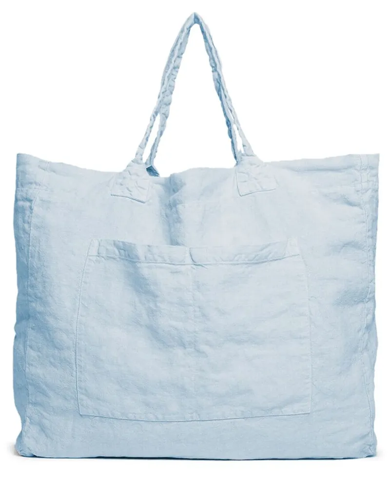 Once Milano Weekend Shopper aus Leinen - Blau Blau
