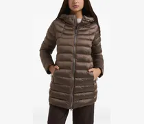 Gefütterter Kapuzenmantel - Braun