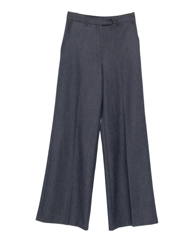 ANDIATA Gisella button wide-leg trousers - Blau Blau