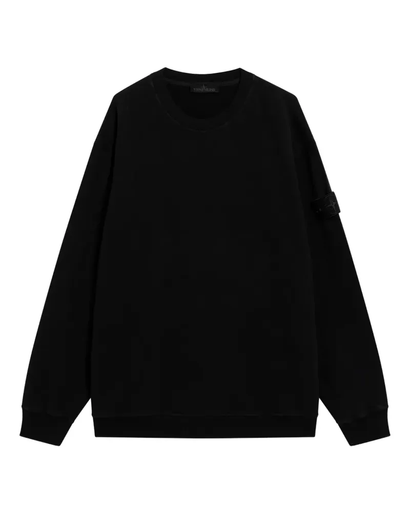 Stone Island 6100069 S.I. Hoodie aus Stretch-Fleece Ghost Sweatshirt - Schwarz Schwarz