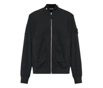 Sweatshirt mit Logo-Patch - Schwarz