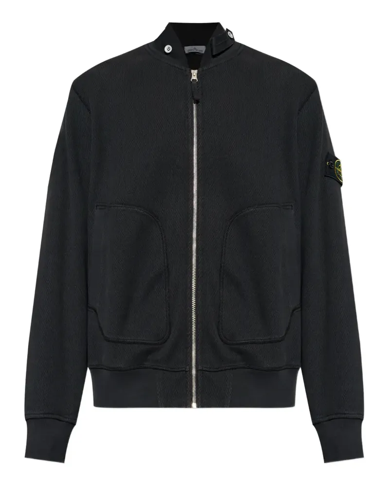 Stone Island logo-patch sweatshirt - Schwarz Schwarz