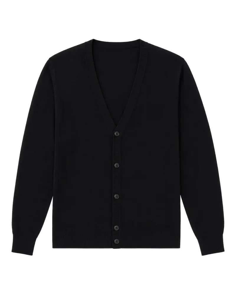 Emporio Armani V-neck button-up cardigan - Schwarz Schwarz