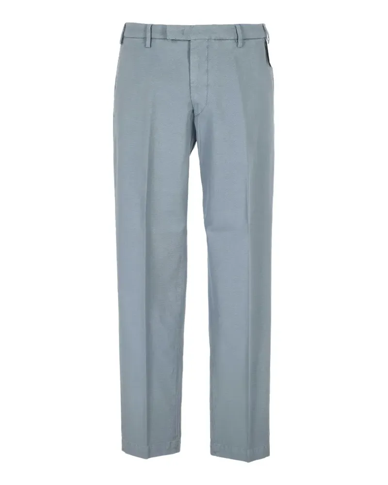 MICHAEL COAL pressed-crease straight-leg trousers - Blau Blau