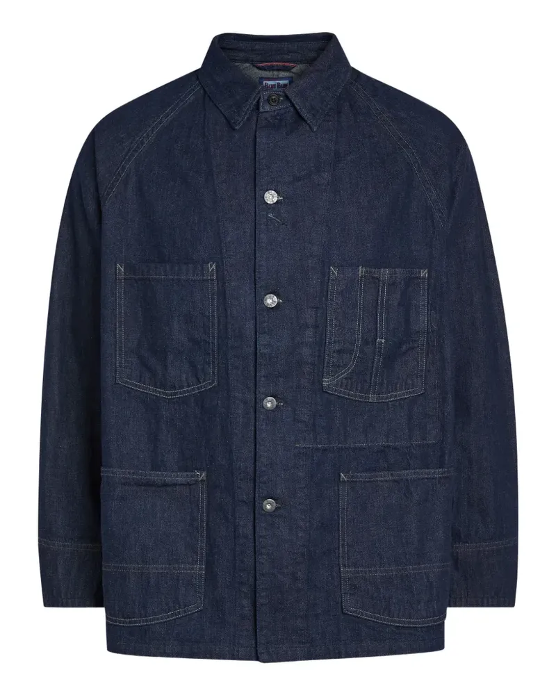 Blue Blue Japan contrast-stitch denim jacket - Blau Blau