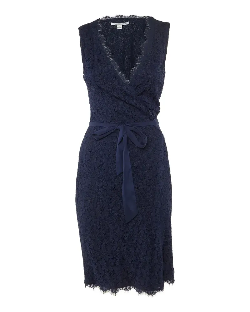 Diane von Furstenberg Julianna lace wrap dress - Blau Blau