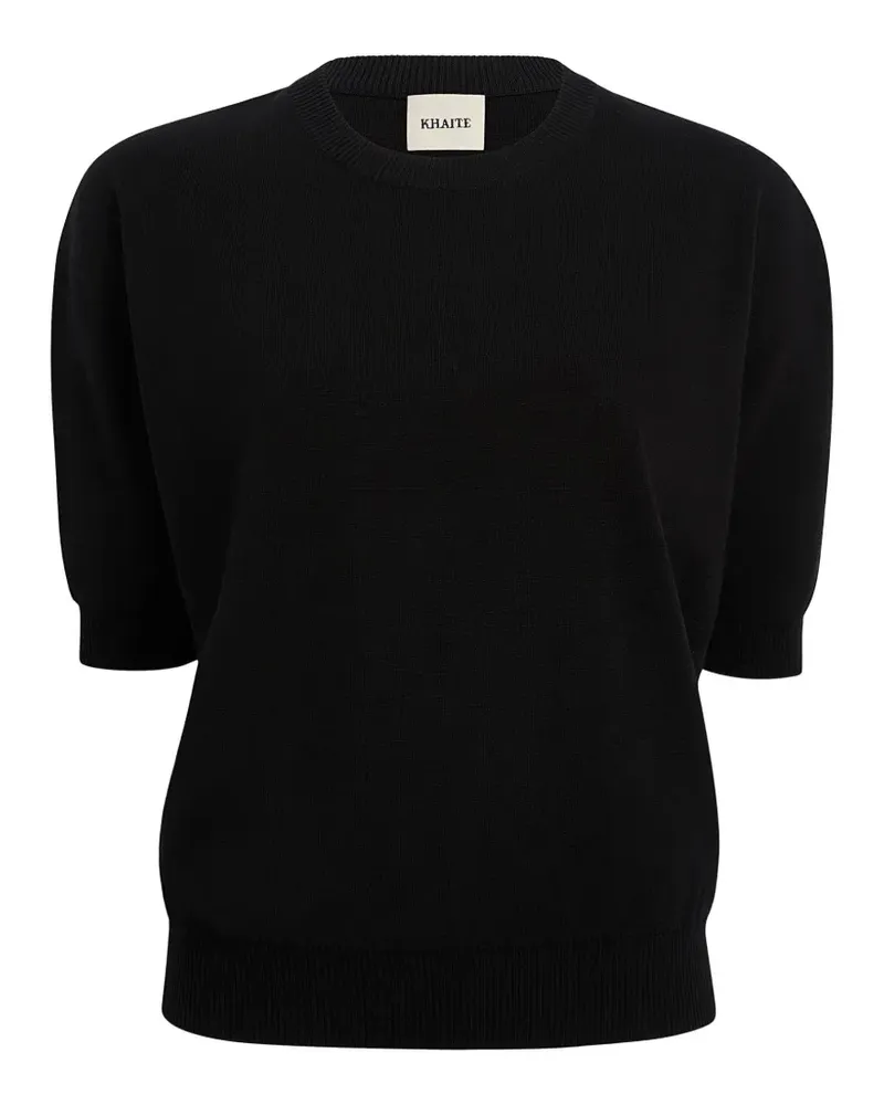 KHAITE Faye top in black - Schwarz Schwarz