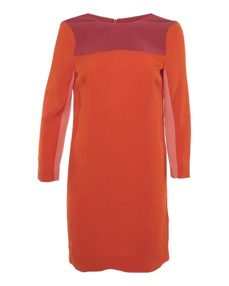Victoria Beckham Kleid in Colour-Block-Optik - Orange Orange