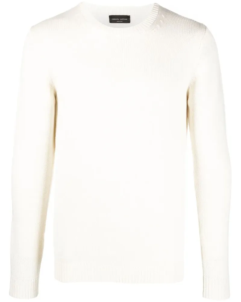 Roberto Collina Pullover aus Merinowolle - Weiß Weiß