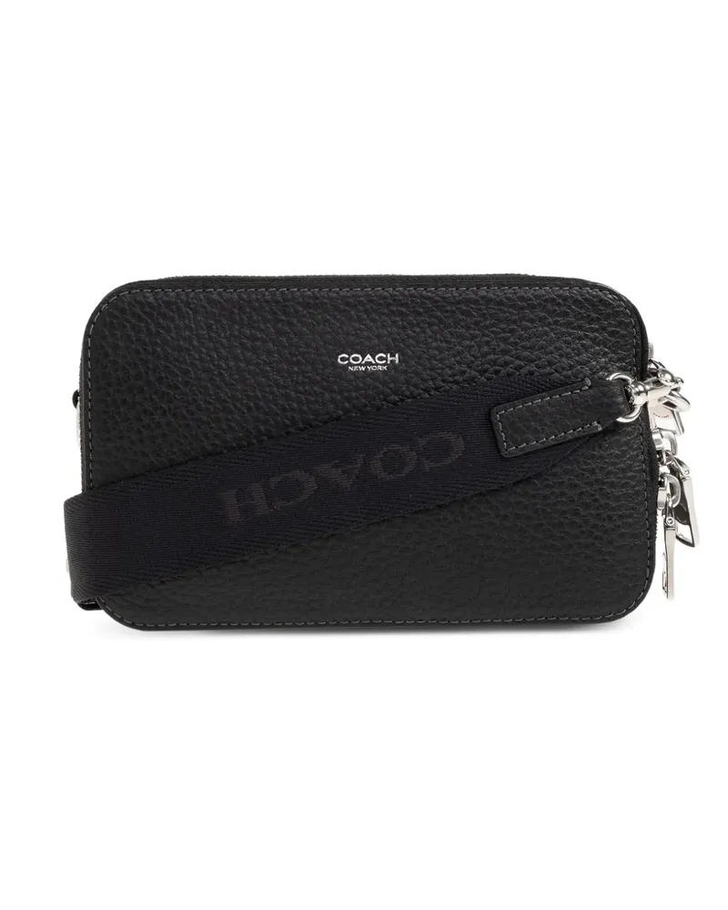 Coach Clinton zip leather tote bag - Schwarz Schwarz