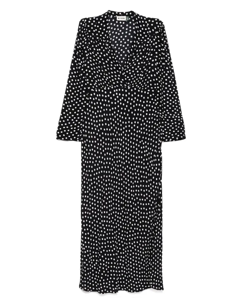 RIXO Lynne Kleid - Schwarz Schwarz