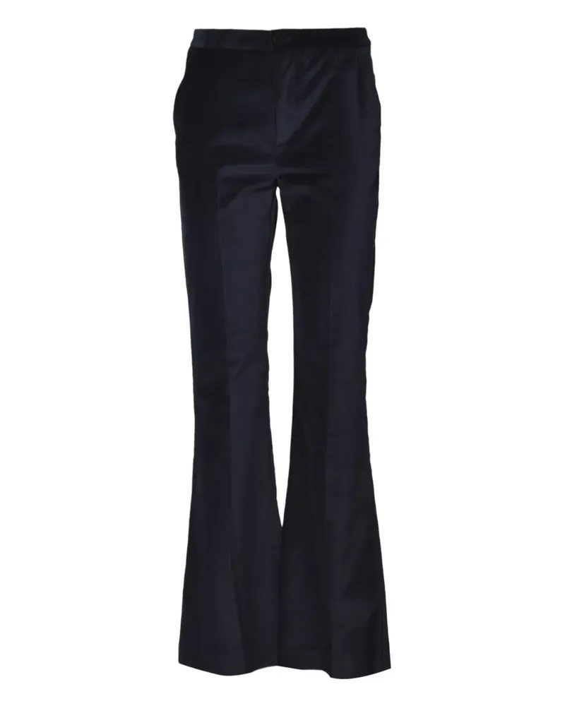 ..,merci flared pressed-crease trousers - Blau Blau