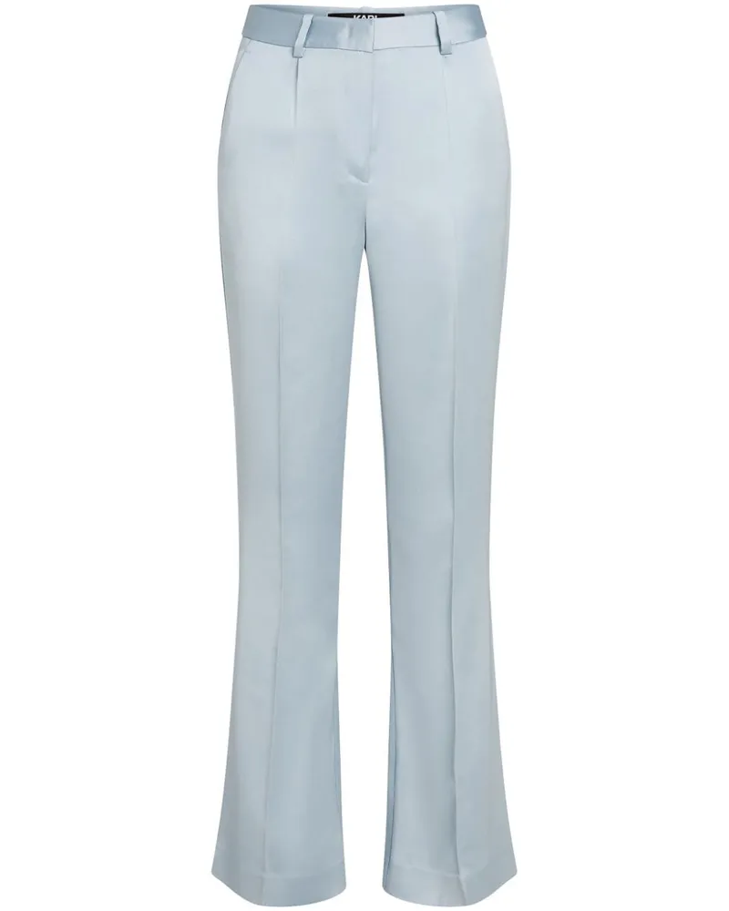 Karl Lagerfeld Hose aus Seidensatin - Blau Blau