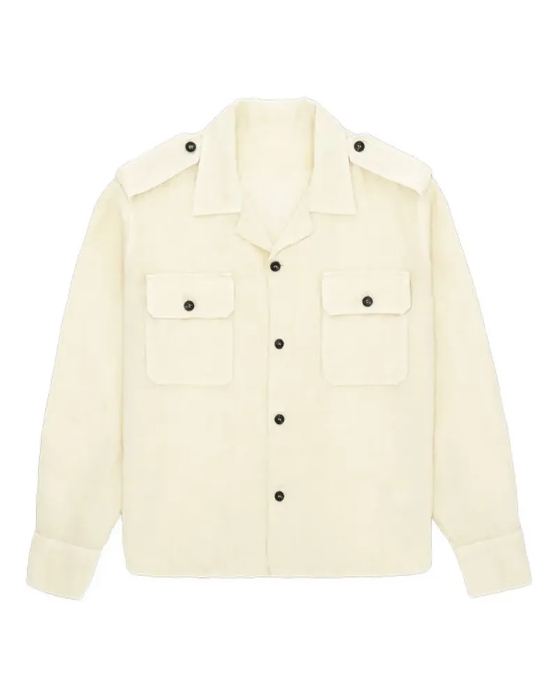 Fortela Bonnie epaulettes pocket shirt - Nude Nude