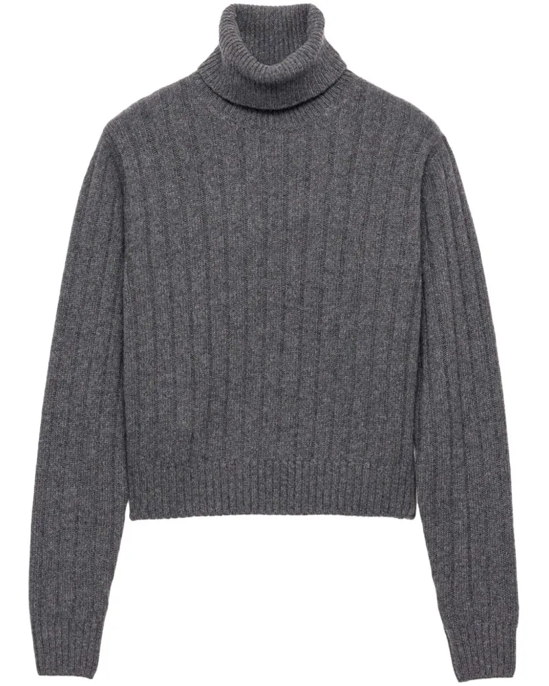 Prada Rollkragenpullover aus Kaschmir - Grau Grau