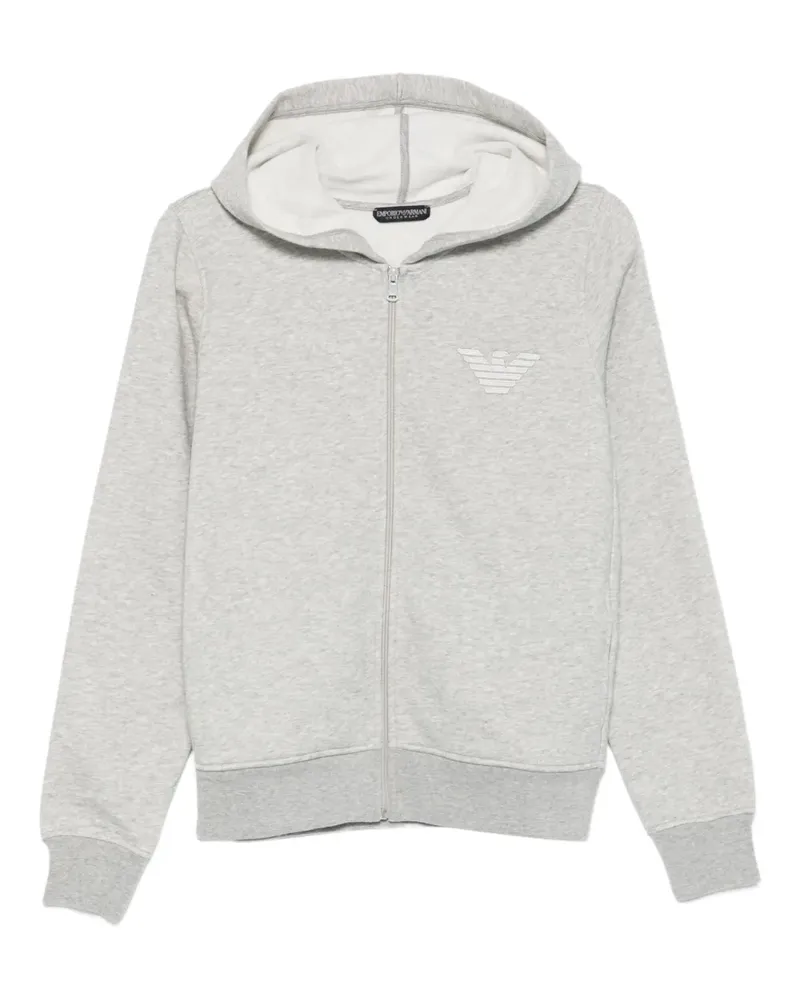 Emporio Armani Kapuzenjacke mit Reißverschluss - Grau Grau