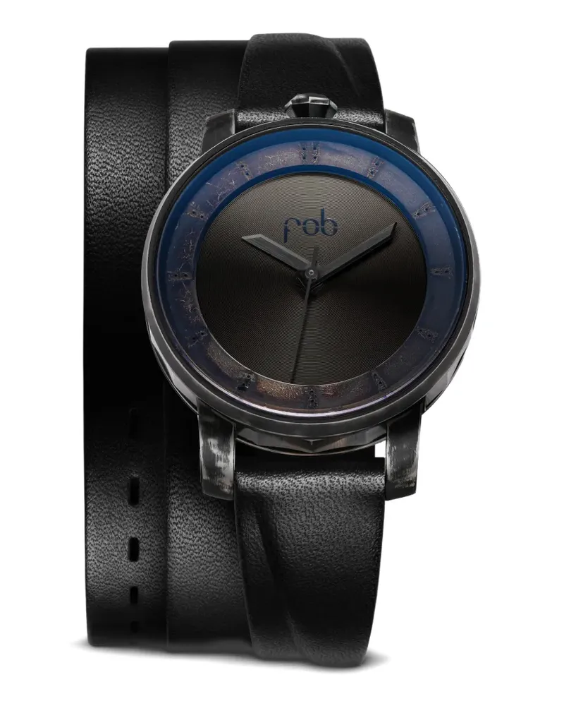 fob Paris x Gaspard Hex Torch 36mm watch - Schwarz Schwarz