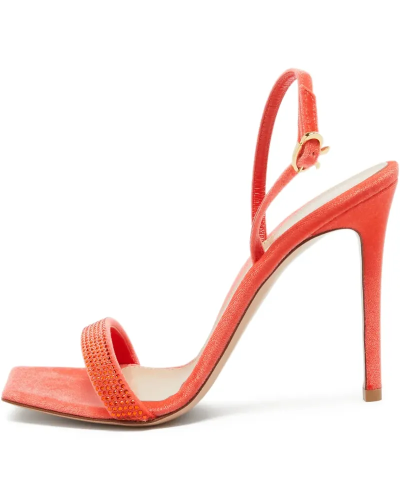 Gianvito Rossi Pre-owned Stiletto-Sandalen mit Strass 110mm - Orange Orange
