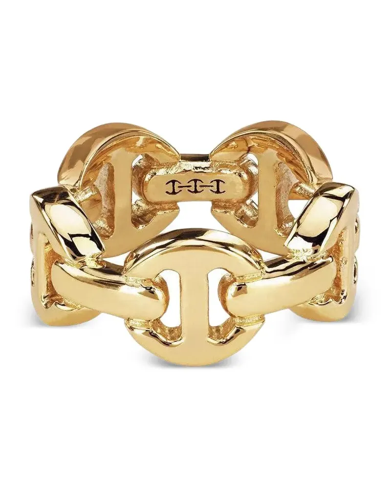 HOORSENBUHS 18kt Classic Tri-Link Gelbgoldring Gold