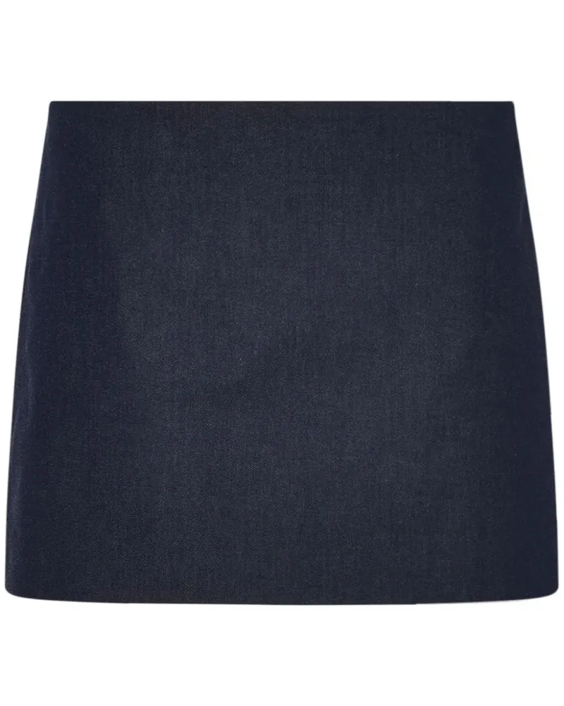 Rosetta Getty Twill-Minirock - Blau Blau