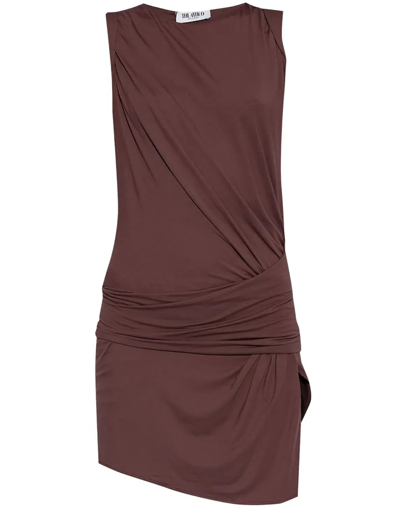 ATTICO Gerafftes Minikleid - Rot Rot