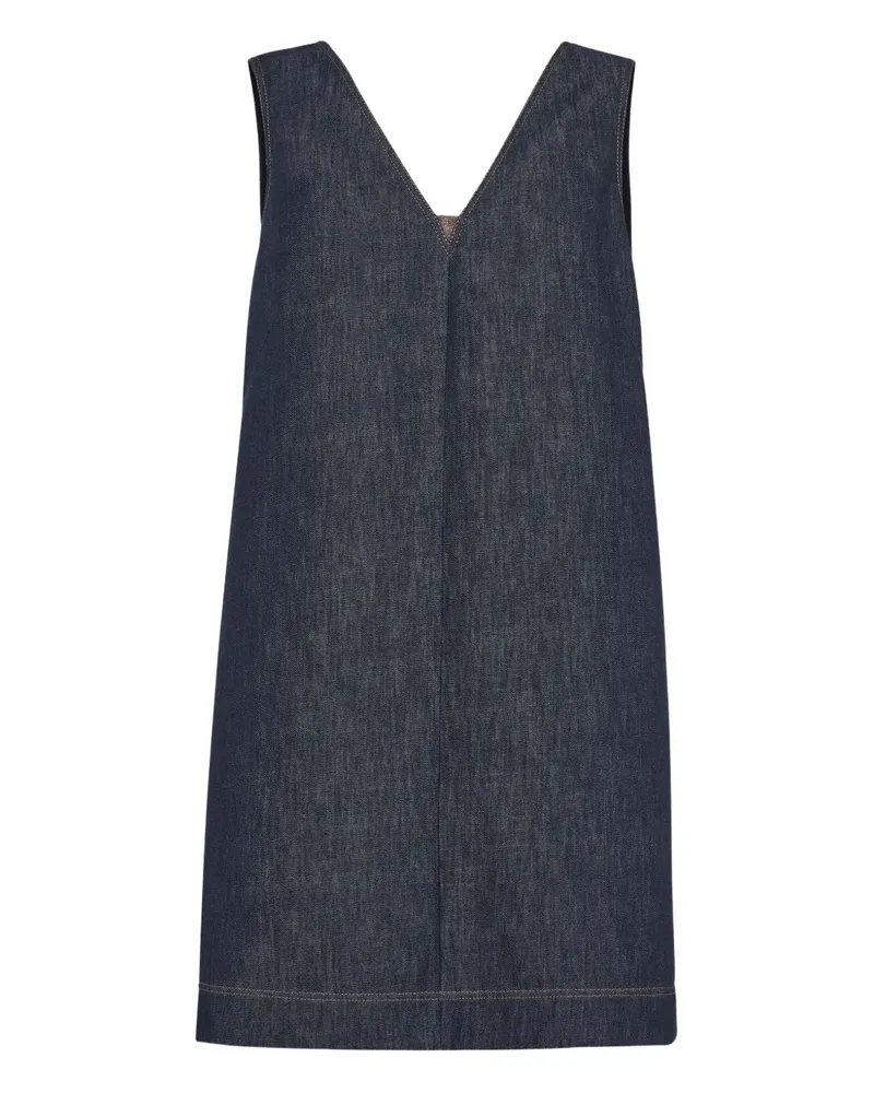 Brunello Cucinelli Klassisches Jeans-Minikleid - Blau Blau