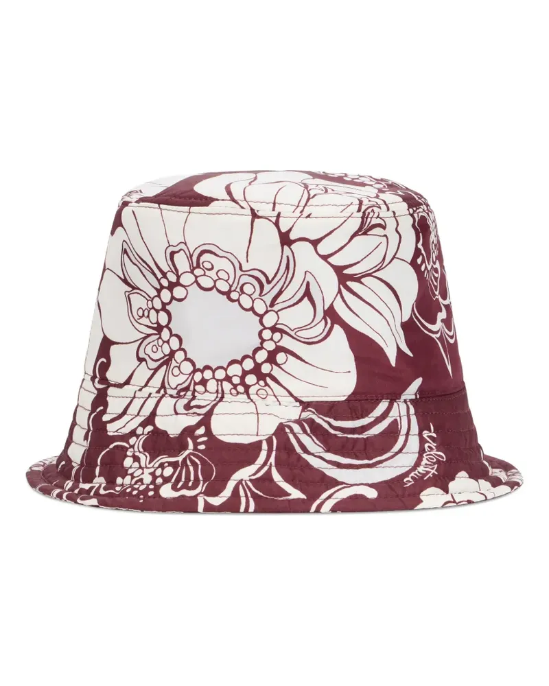 Valentino Garavani Fischerhut mit Blumen-Print - Weiß Weiß