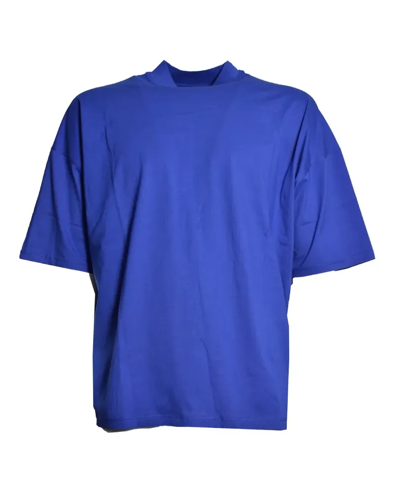 Jil Sander high-neck T-shirt - Blau Blau