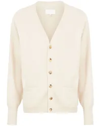 Maison Margiela Cardigan mit V-Ausschnitt Nude