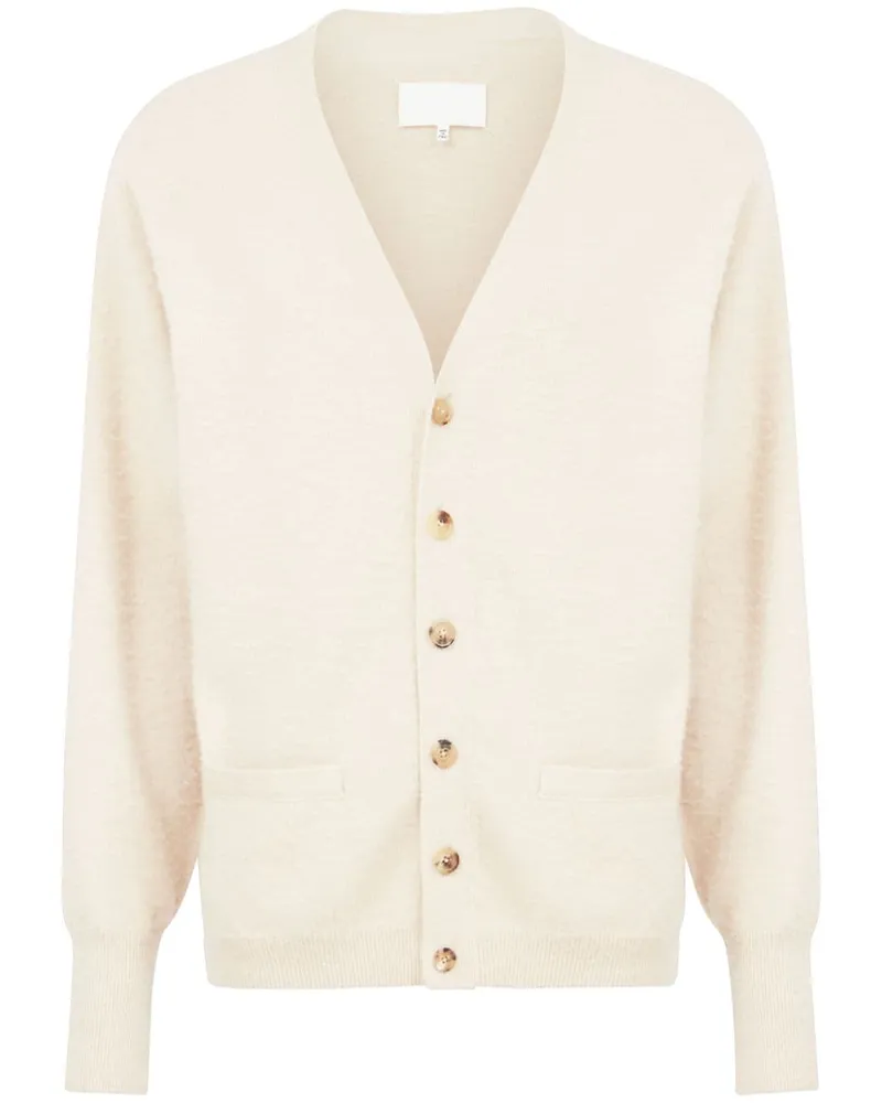 Maison Margiela Cardigan mit V-Ausschnitt - Nude Nude