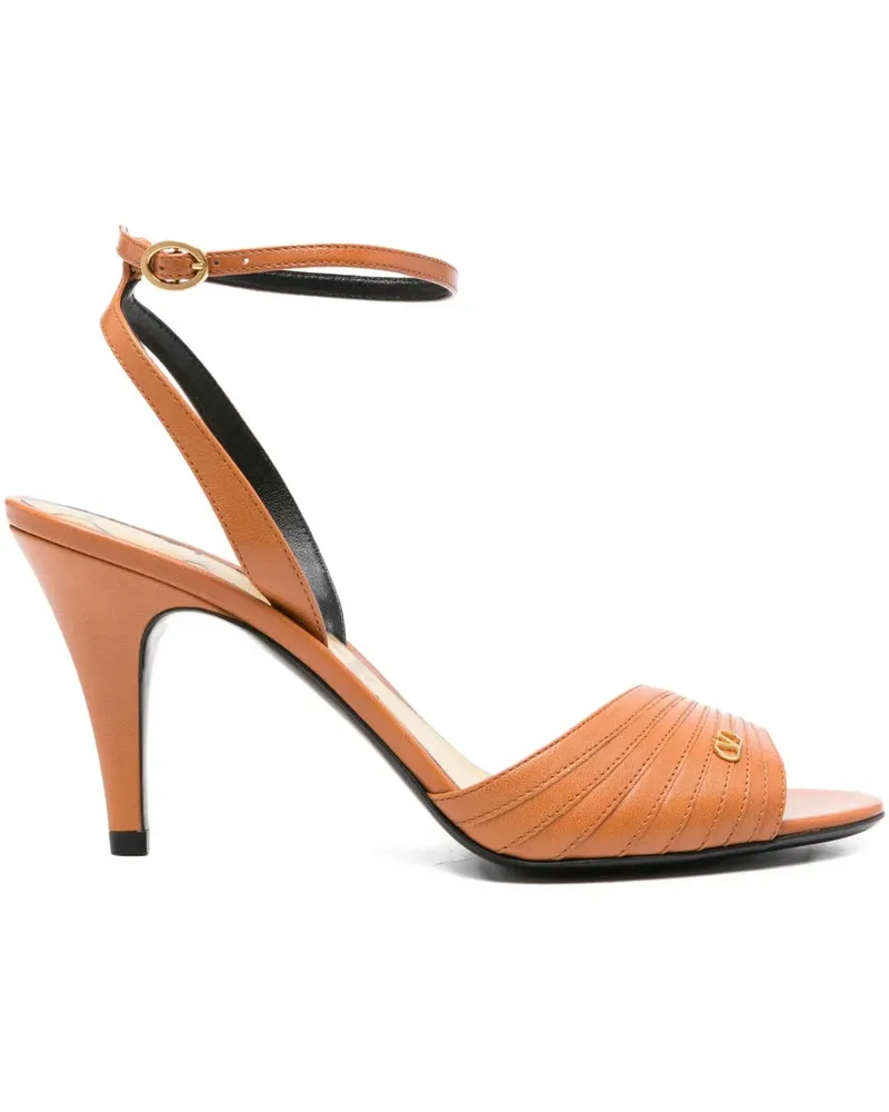 Valentino Garavani Sandalen mit Knöchelriemen 90mm - Braun Braun