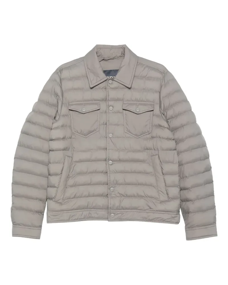 Herno quilted press-stud jacket - Grau Grau